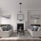 Ekena Millwork Baltimore Ceiling Medallion (Fits Canopies up to 5 1/2"), 15 3/8"OD x 4 1/4"ID x 1 1/2"P, Steel Gray CM15BASGS - alternate 3